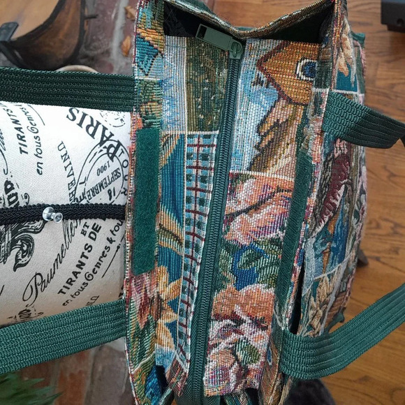 Mallard & Sunflowers Needlepoint Tote - Picture 6 of 6